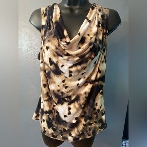 Calvin Klein sleeveless cowl neck blouse